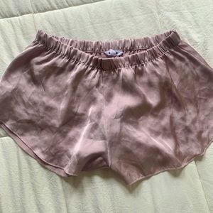 GARAGE satin pajama shorts